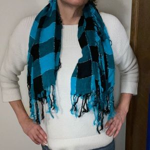 Nollie Blue & Black Scarf